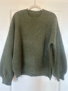 Olive Green Crewneck Sweater